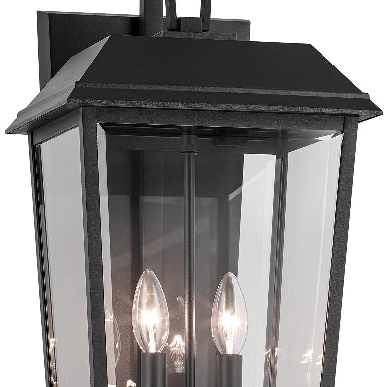 Image 2 Mathus 24 1/4"H Textured Black 2-Light Outdoor Wall Light more views