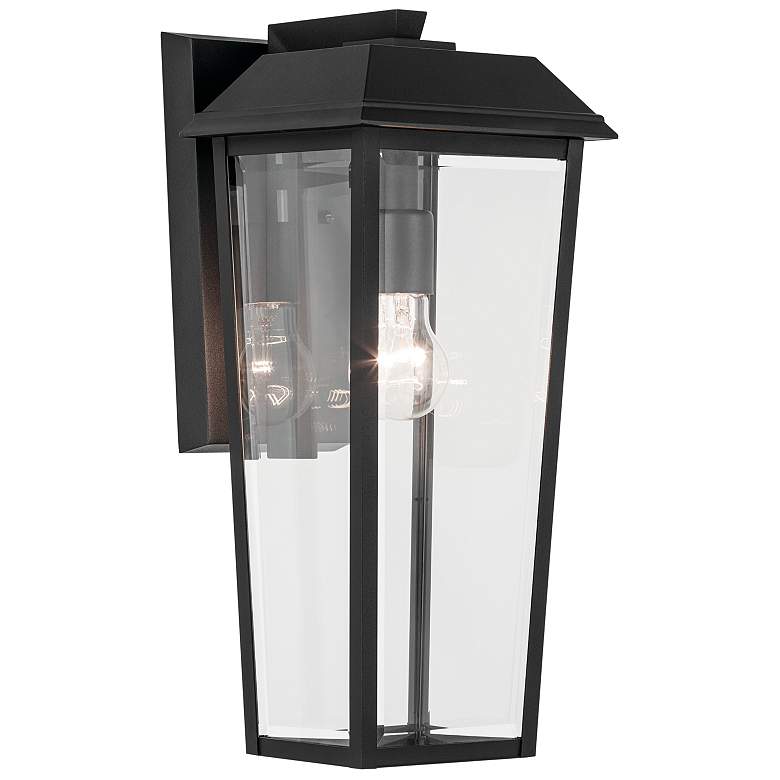 Image 1 Mathus Outdoor Wall 1Lt Textured Black