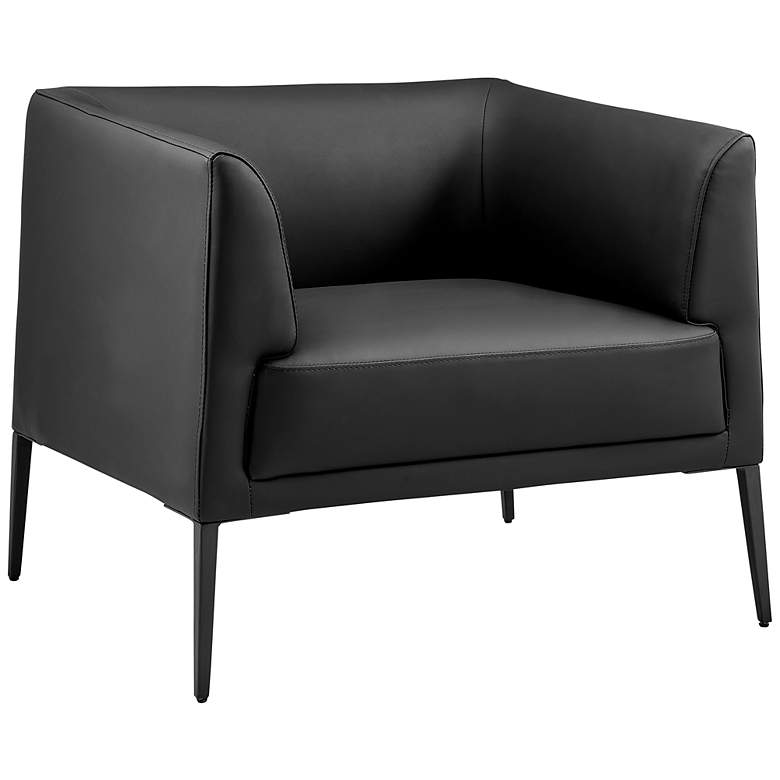 Image 2 Matias Black Leatherette Lounge Chair