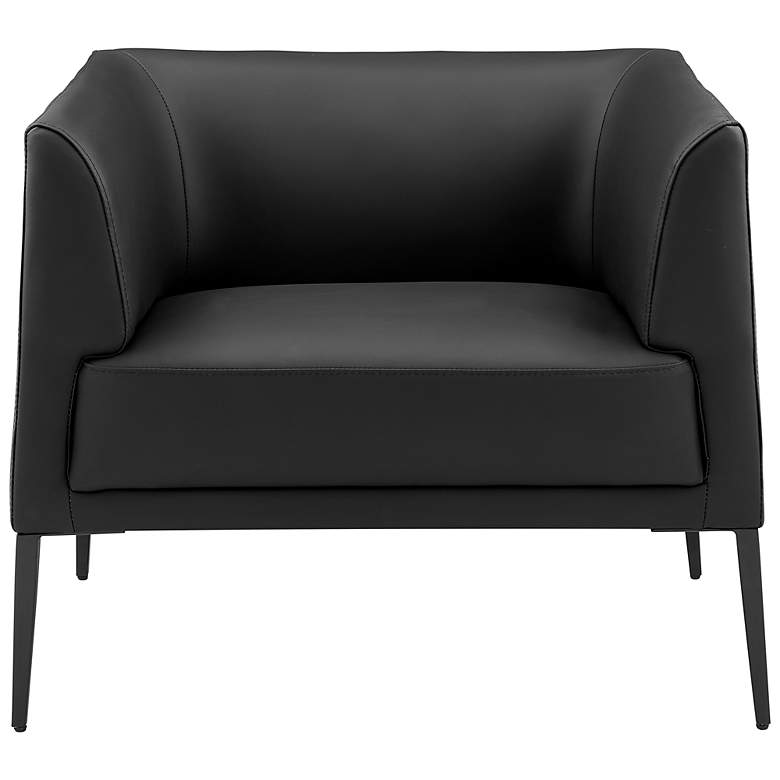 Image 3 Matias Black Leatherette Lounge Chair more views