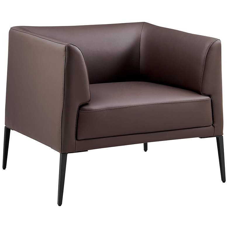 Image 2 Matias Brown Leatherette Lounge Chair
