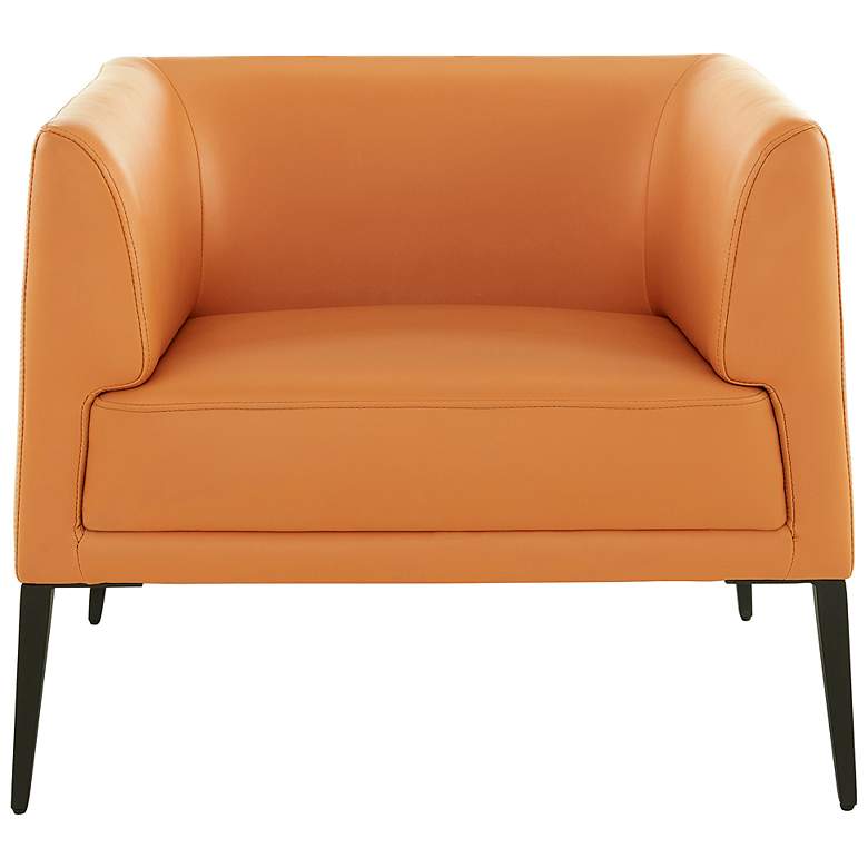 Image 4 Matias Cognac Leatherette Lounge Chair more views