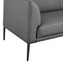 2_Matias Gray Leatherette Loveseat more views