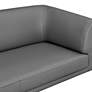 3_Matias Gray Leatherette Loveseat more views