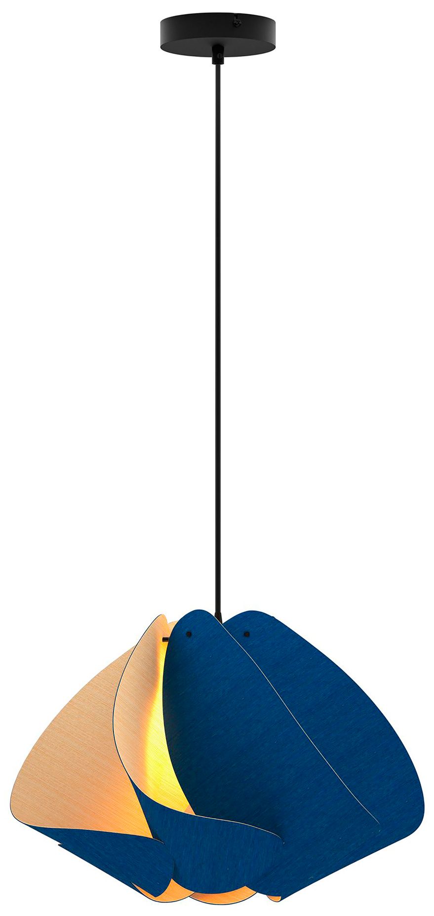 Matilda 17.4" Wide Blue Pendant