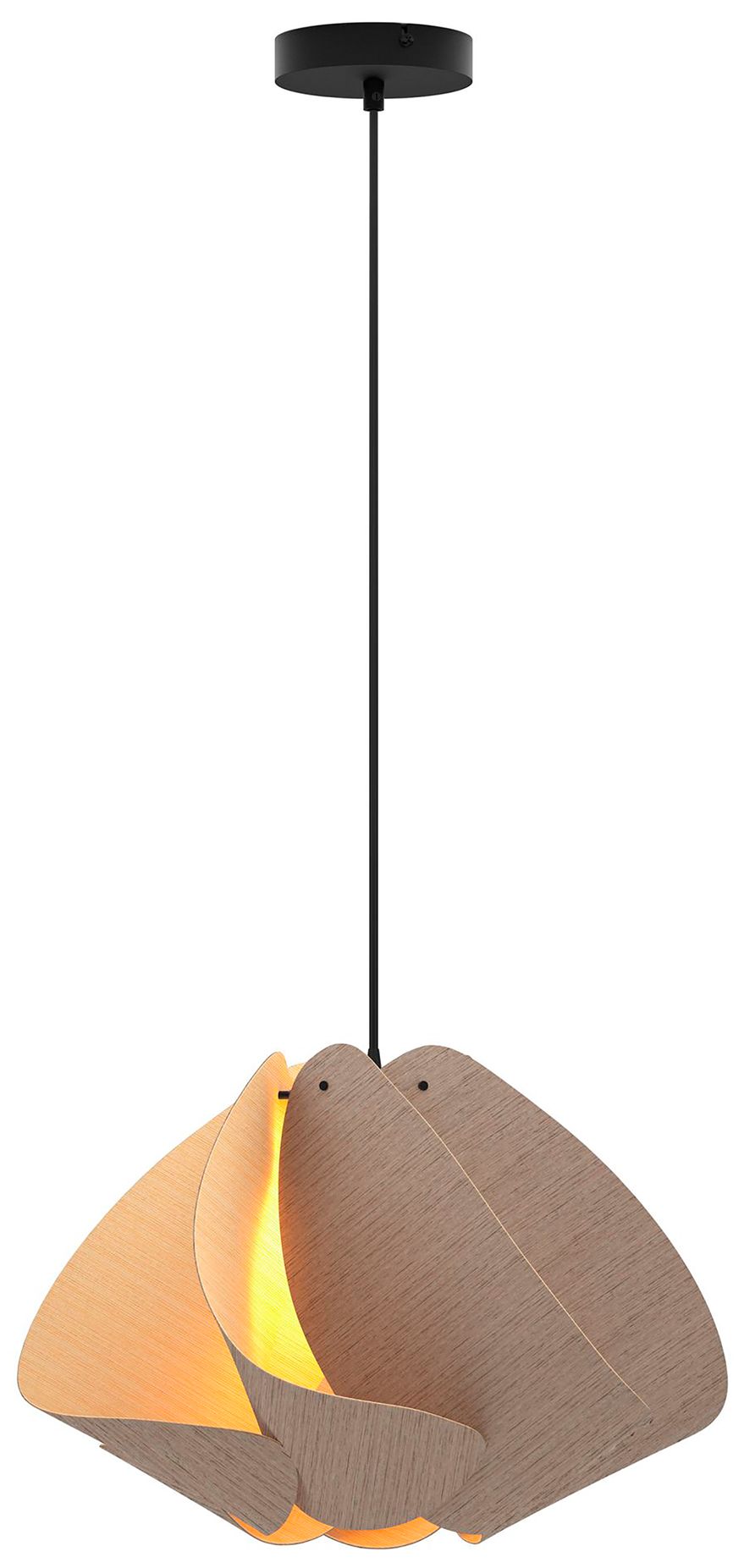 Matilda 17.4" Wide Gray Oak Pendant