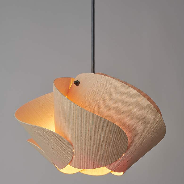 Image 1 Matilda 30 11.9" Wide Ash Wood Pendant