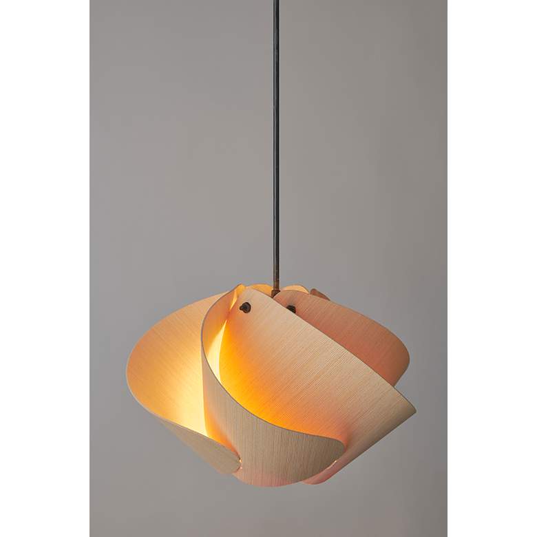 Image 4 Matilda 30 11.9" Wide Ash Wood Pendant more views
