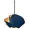 Matilda 30 11.9" Wide Blue Wood Pendant
