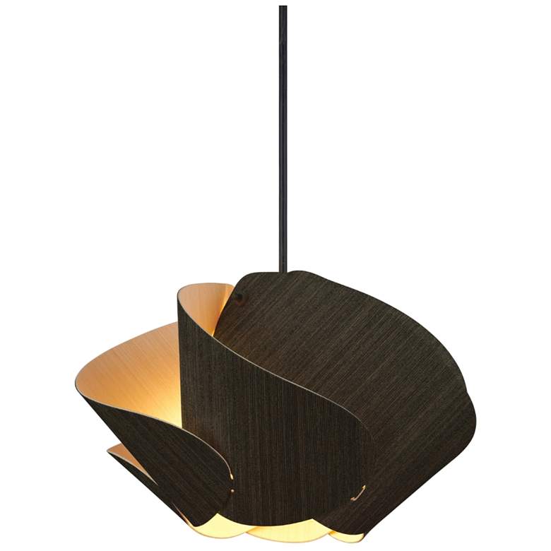 Image 1 Matilda 30 11.9" Wide Ebony Wood Pendant