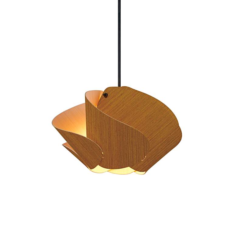 Image 2 Matilda 30 11.9" Wide Petiribi Wood Pendant