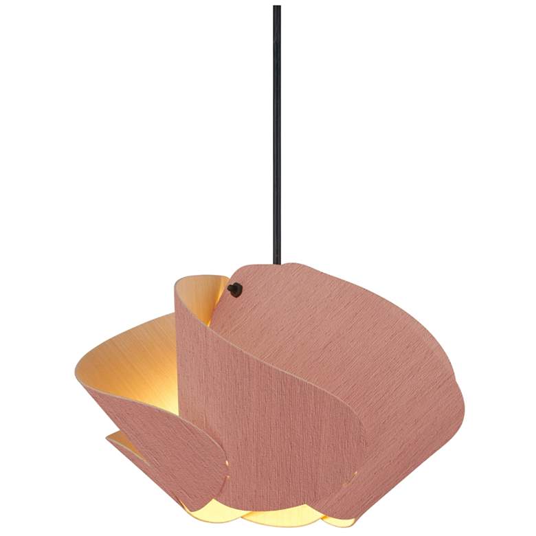 Image 1 Matilda 30 11.9" Wide Rose Wood Pendant