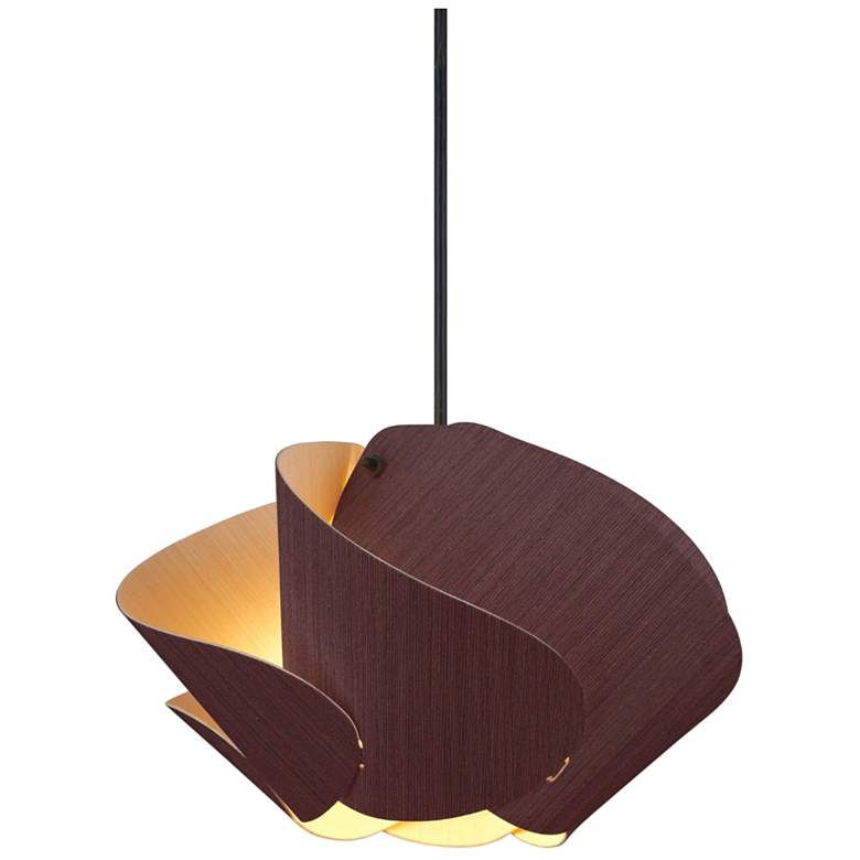 Image 1 Matilda 30 11.9" Wide Violet Wood Pendant