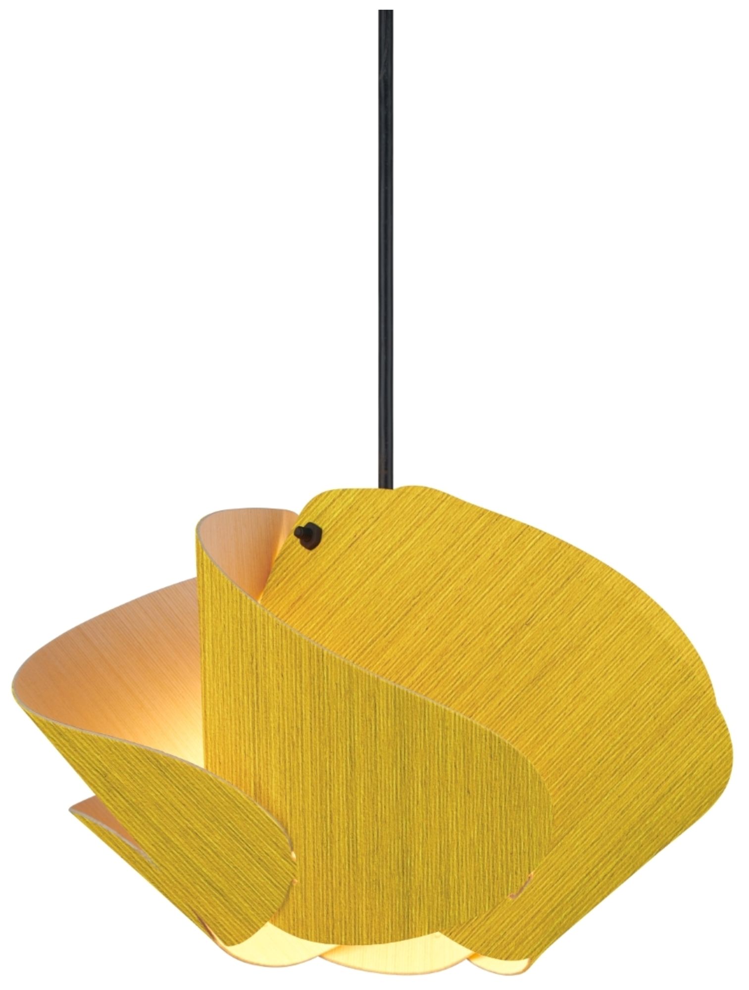Matilda 30 11.9" Wide Yellow Wood Pendant - Made to Order