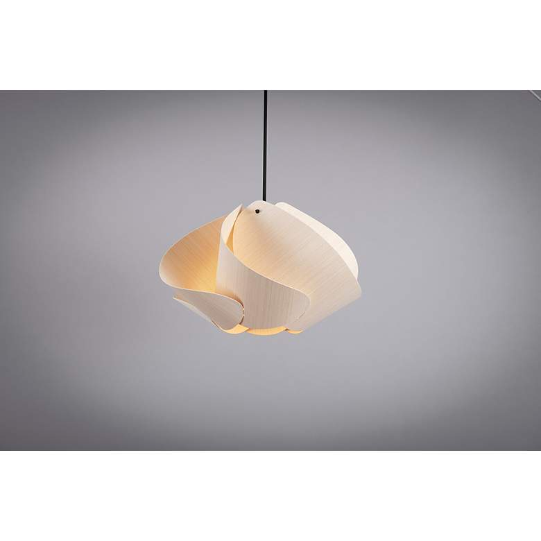 Image 4 Matilda Pendant WEP - Ash Shade - Black Canopy - Size 17.4 more views