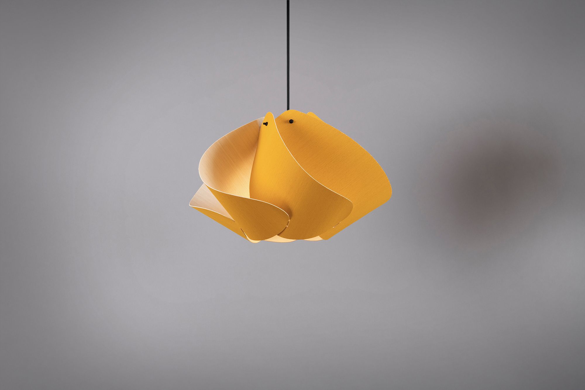 Image 4 Matilda Pendant WEP - Ocher Shade - Black Canopy - Size 17.4 more views