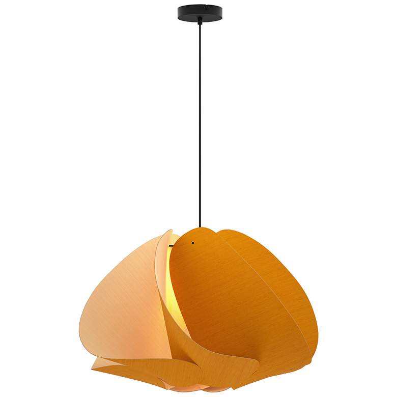 Image 1 Matilda Pendant WEP - Ocher Shade - Black Canopy - Size 26.8