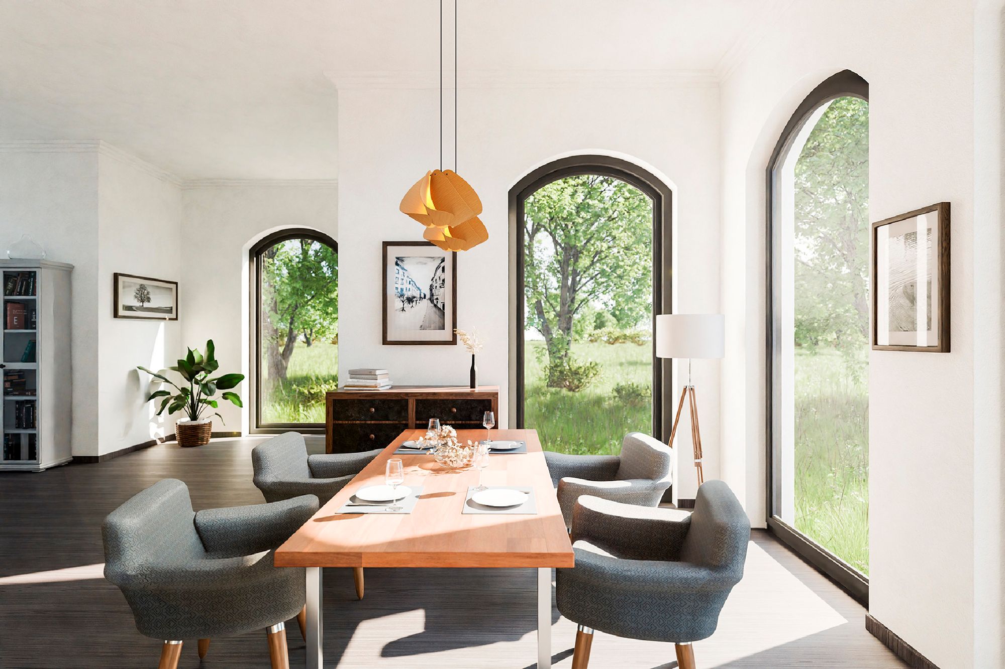 Image 2 Matilda Pendant WEP - Petribi Shade - Black Canopy - Size 17.4 more views