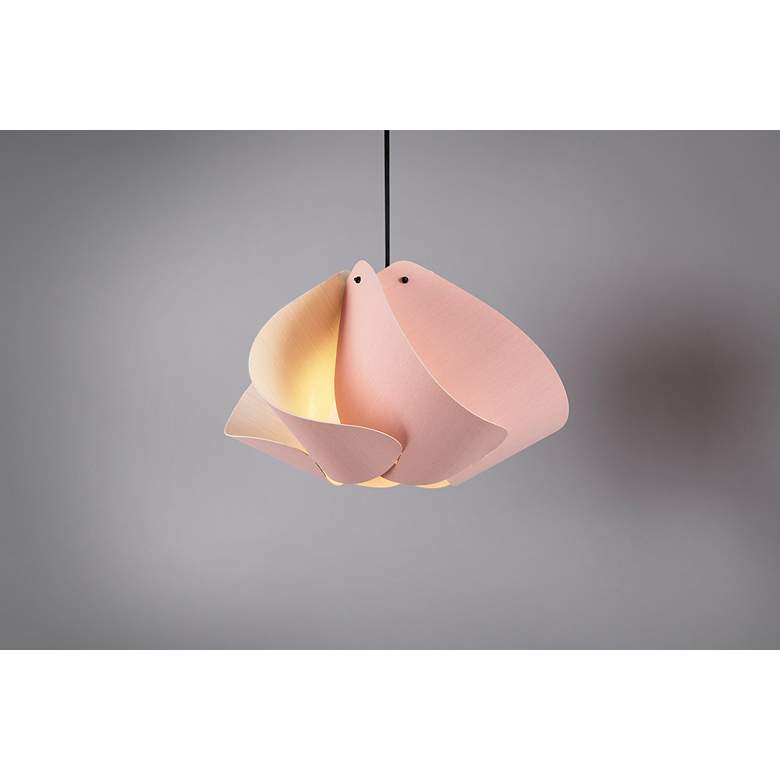 Image 4 Matilda Pendant WEP - Rose Shade - Black Canopy - Size 17.4 more views