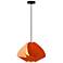 Matilda Pendant WEP - Terracotta Shade - Black Canopy - Size 17.4