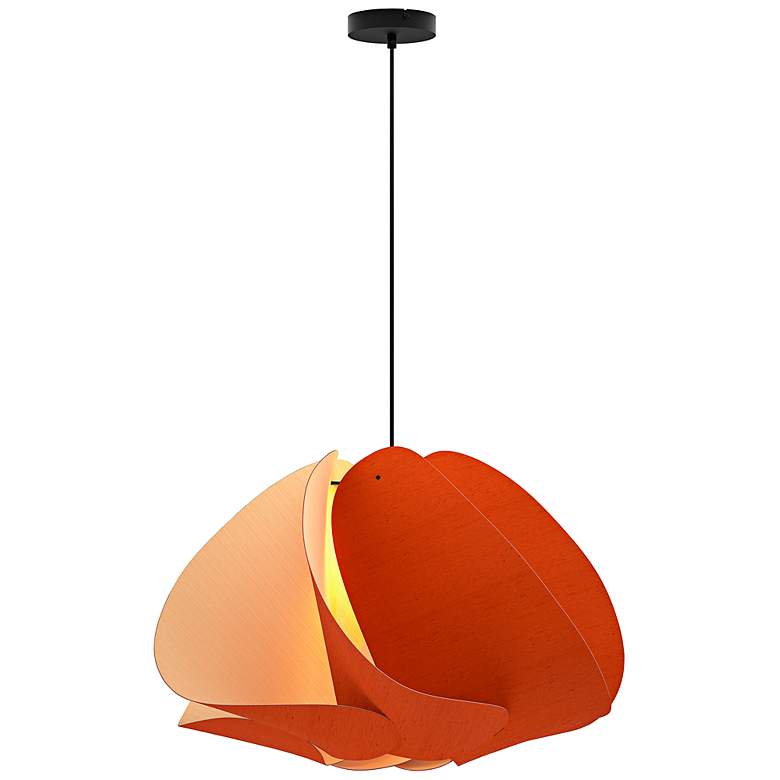 Image 2 Matilda Pendant WEP - Terracotta Shade - Black Canopy - Size 26.8