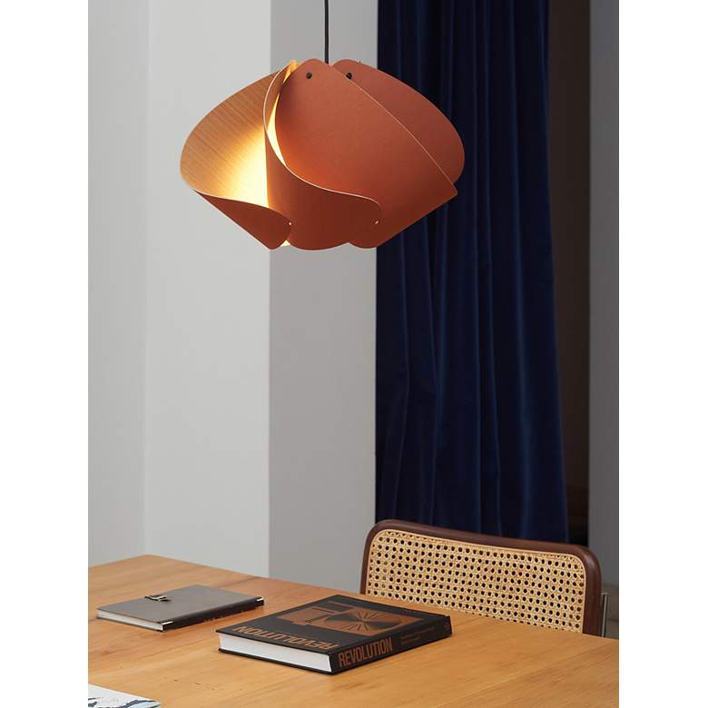 Image 3 Matilda Pendant WEP - Terracotta Shade - Black Canopy - Size 26.8 more views