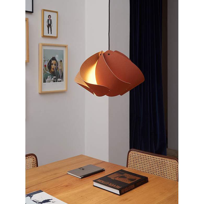 Image 5 Matilda Pendant WEP - Terracotta Shade - Black Canopy - Size 26.8 more views