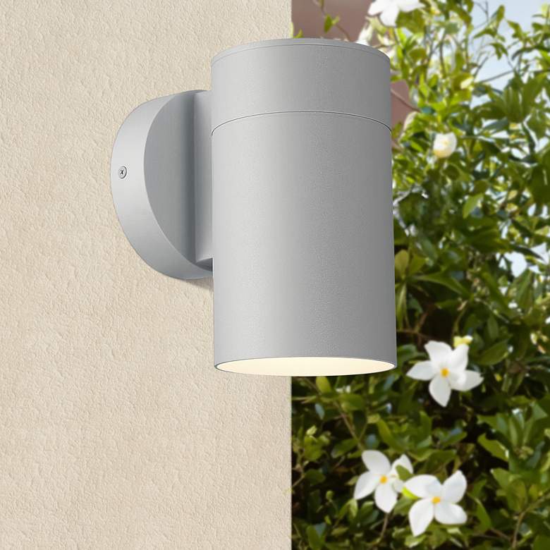 Image 1 Matira 1 Light Outdoor LED Turtle Friendly Wall Mount - Satin - 7.75 inch