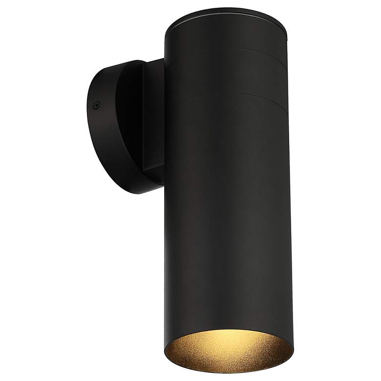 Image 4 Matira 11 1/2" High Black LED Outdoor Wall Light more views