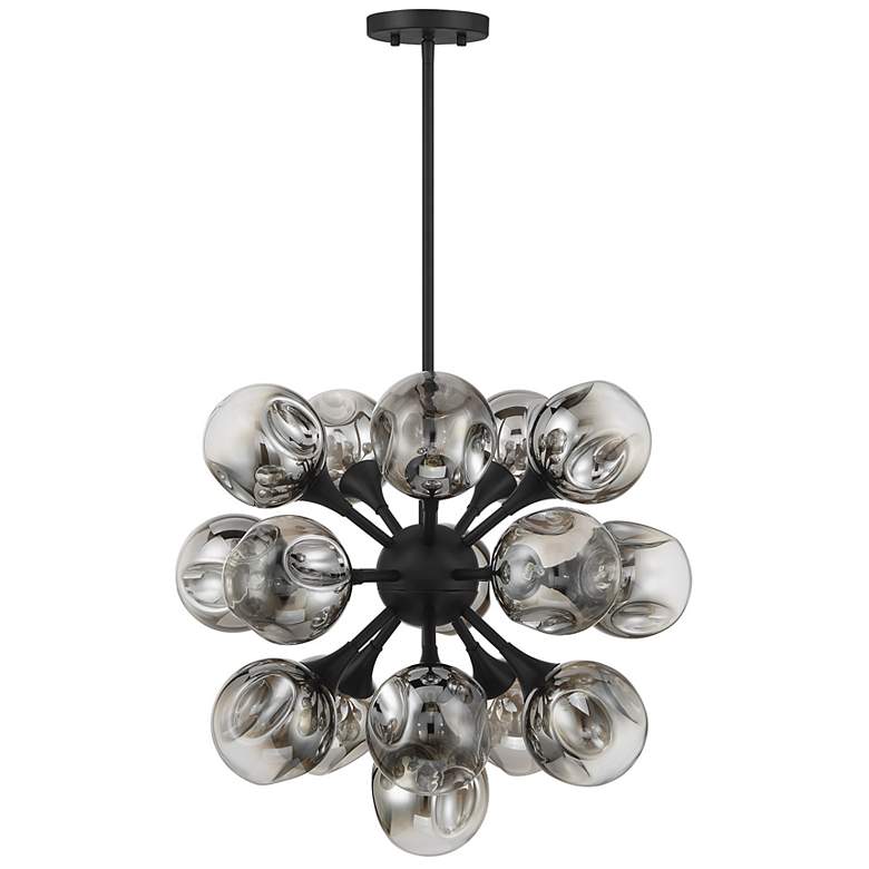 Image 2 Matisse 16-Light Chandelier in Matte Black more views
