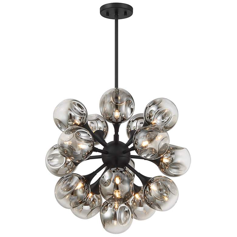 Image 3 Matisse 16-Light Chandelier in Matte Black more views