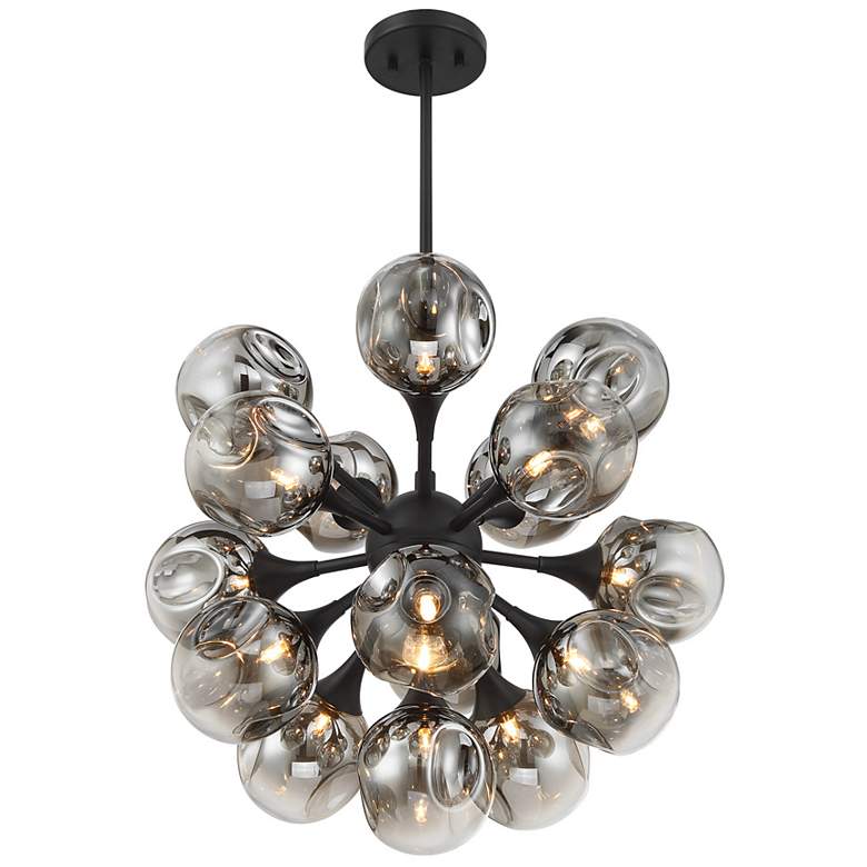 Image 4 Matisse 16-Light Chandelier in Matte Black more views