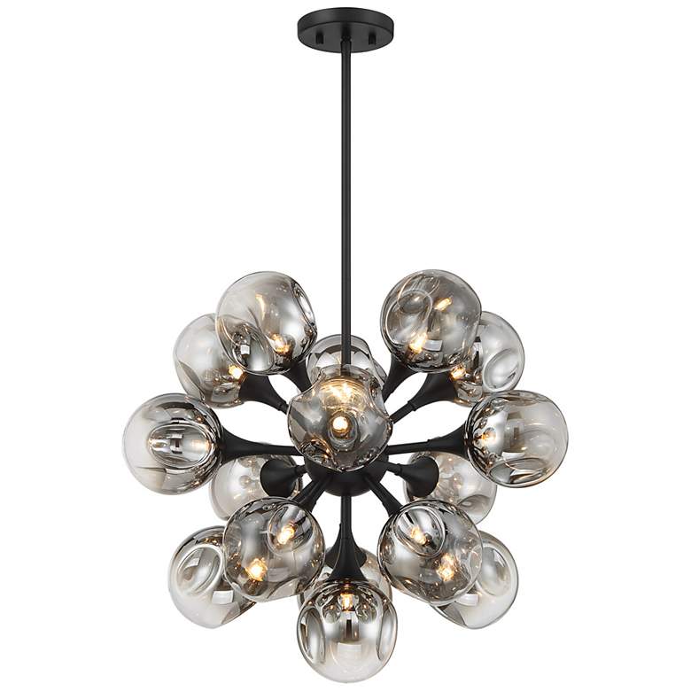 Image 5 Matisse 16-Light Chandelier in Matte Black more views