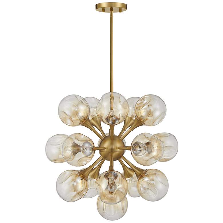 Image 2 Matisse 16-Light Chandelier in Warm Brass more views