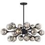 1_Matisse 18-Light Chandelier in Matte Black