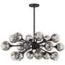 2_Matisse 18-Light Chandelier in Matte Black more views