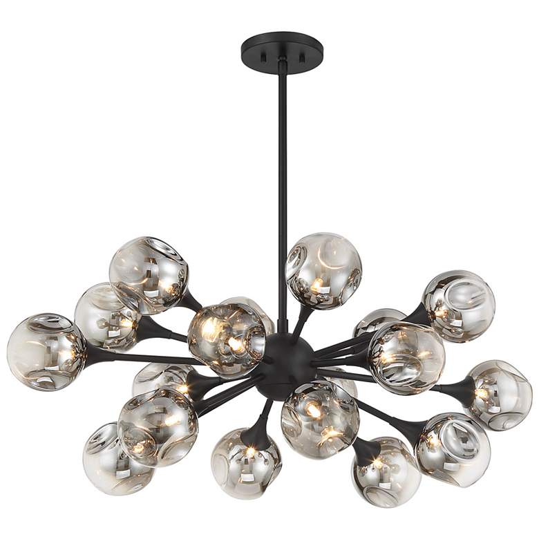 Image 3 Matisse 18-Light Chandelier in Matte Black more views