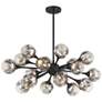 3_Matisse 18-Light Chandelier in Matte Black more views