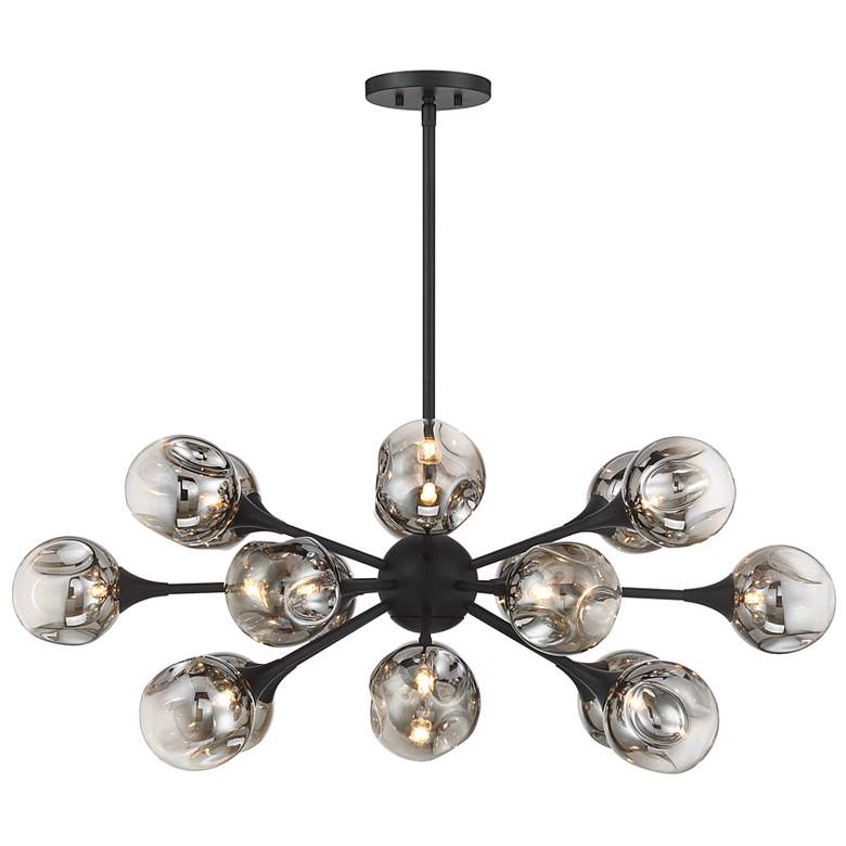 Image 5 Matisse 18-Light Chandelier in Matte Black more views
