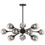 5_Matisse 18-Light Chandelier in Matte Black more views
