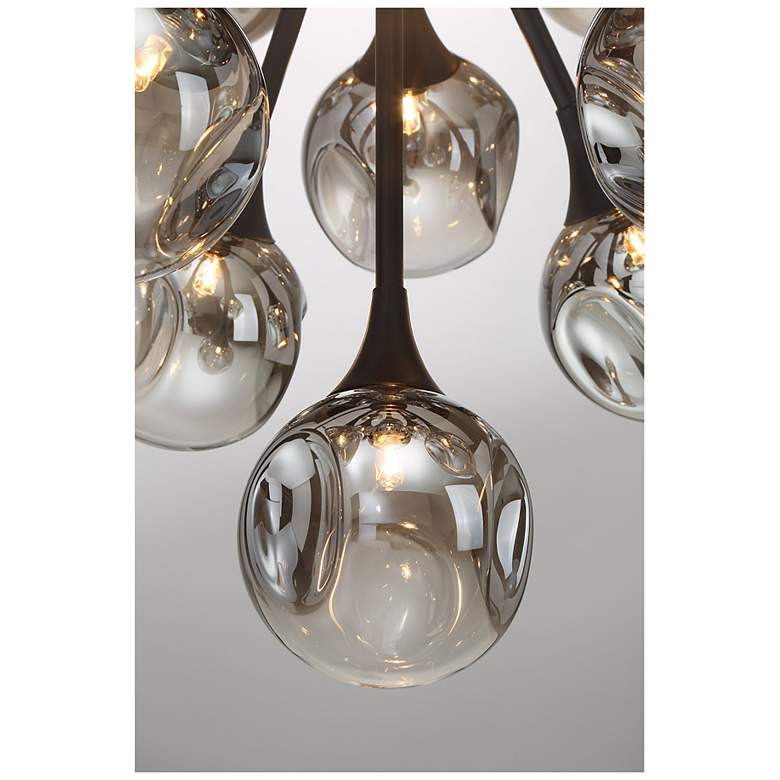 Image 7 Matisse 18-Light Chandelier in Matte Black more views