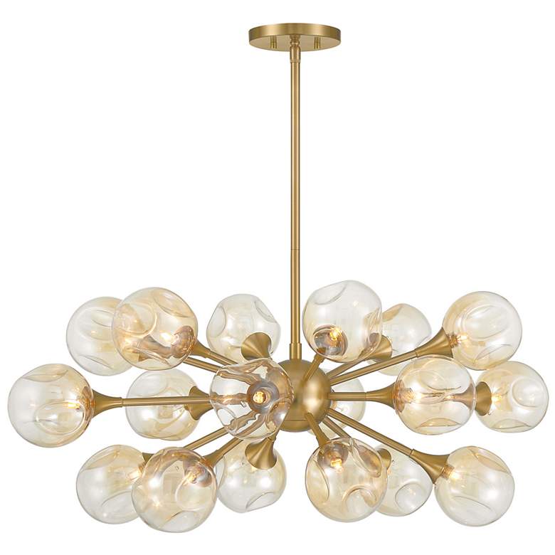 Image 1 Matisse 18-Light Chandelier in Warm Brass