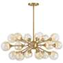 1_Matisse 18-Light Chandelier in Warm Brass