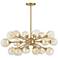 Matisse 18-Light Chandelier in Warm Brass