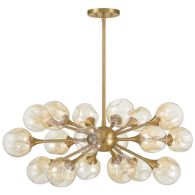 Image 2 Matisse 18-Light Chandelier in Warm Brass more views