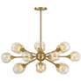 5_Matisse 18-Light Chandelier in Warm Brass more views