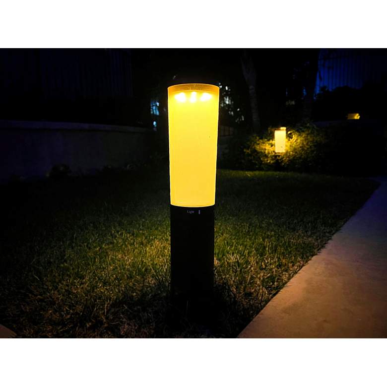 Image 5 Matley 29 1/2" High Black Finish Solar Path Light more views