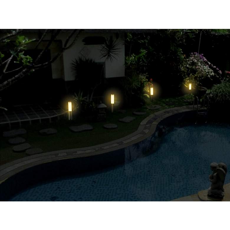 Image 6 Matley 29 1/2" High Black Finish Solar Path Light more views