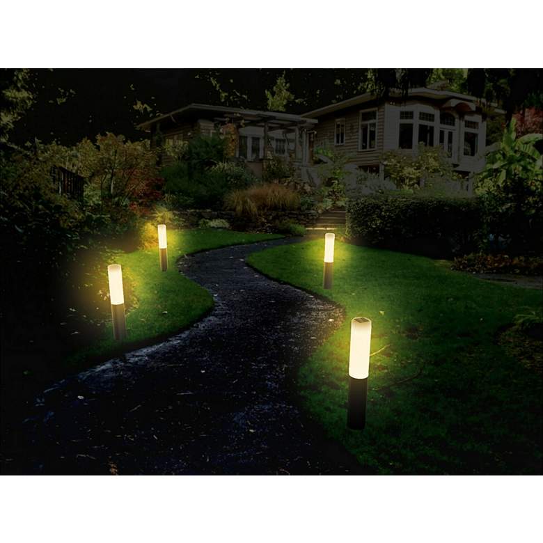 Image 7 Matley 29 1/2 inch High Black Finish Solar Path Light more views