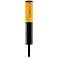 Matley 37 3/4" High Black Flame/Still LED Solar Garden Light